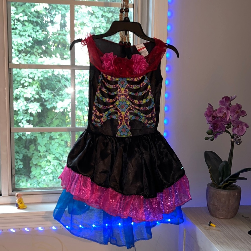 Girls Dia de los Muertos costume